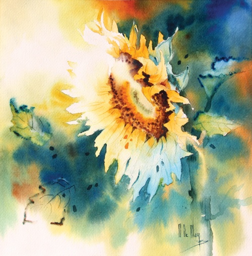 Fleur - Coup de soleil II (27x27cm)